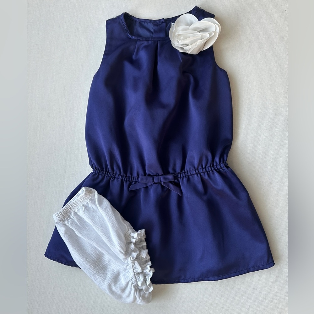 Janie and Jack Purple with white bloomers Formal Dress.  Size 3T.
